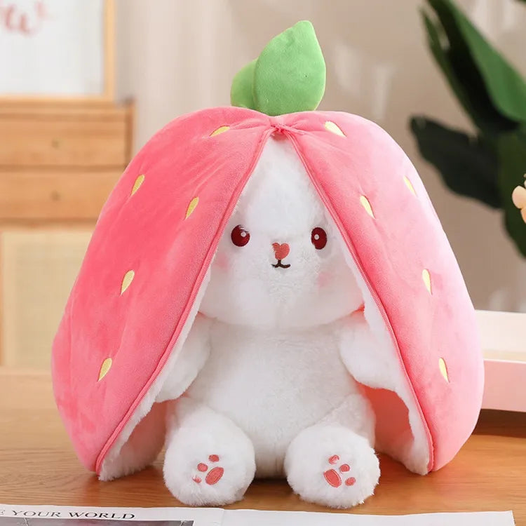 Fluffy Bunny Plush Pillow