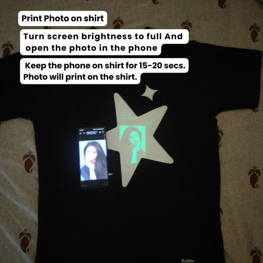 Stars Glow in the Dark Interactive T shirt